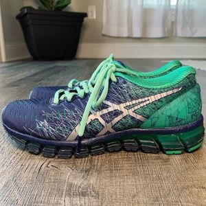 Teal & Navy Blue ASICS Sneakers